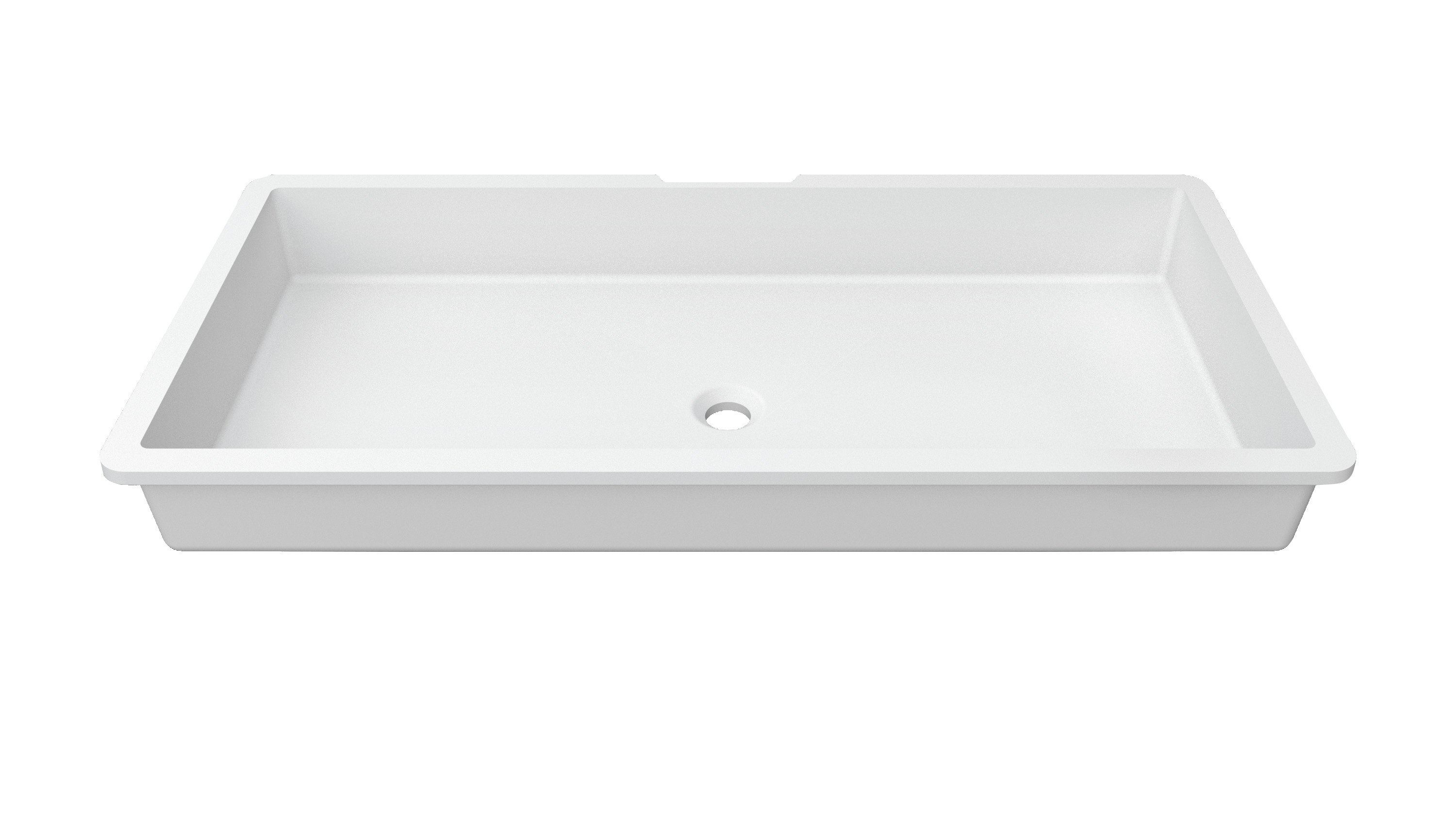 Porcelanosa BASIC Basic B829 - 100x45 cm: Solid Surface Wastafels  